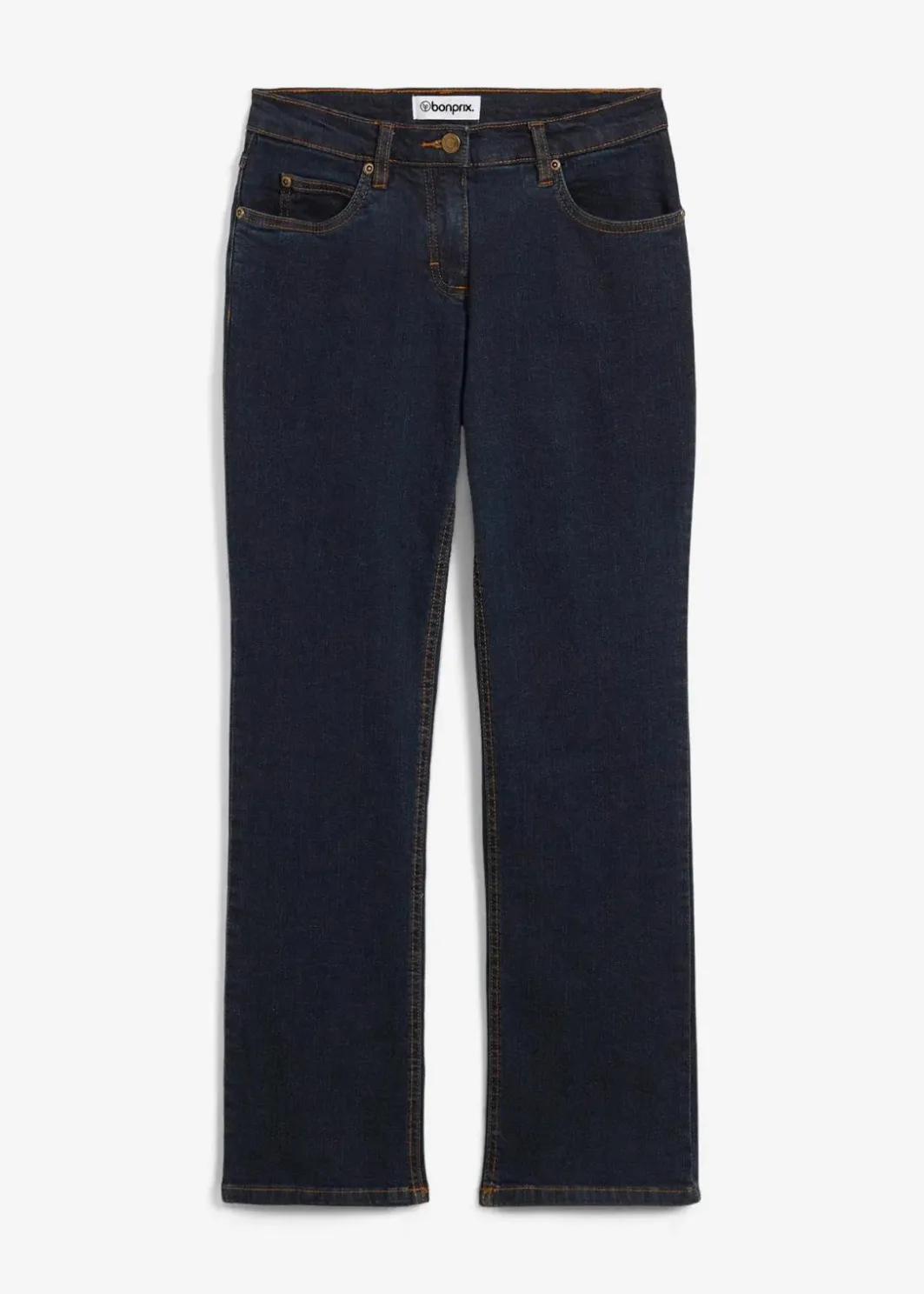 Discount Straight Jeans Mid Waist, Stretch Damen Kurzgrößen|Bekleidung·Shirts & Tops
