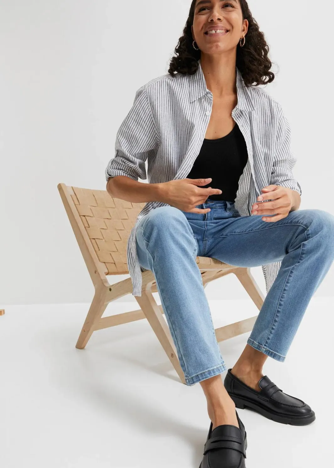 Online Straight Jeans Mid Waist, Stretch Damen Bekleidung·Shirts & Tops|Jeans