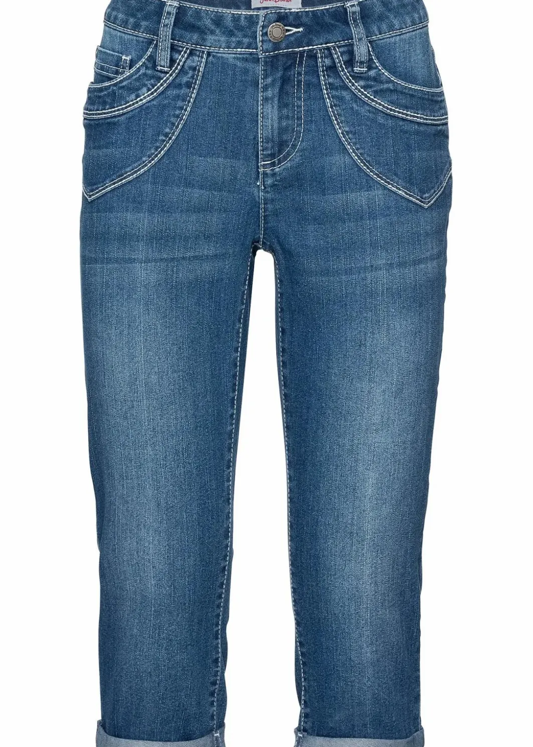 Hot Straight Jeans Mid Waist, cropped Damen Bekleidung·Shirts & Tops|Jeans