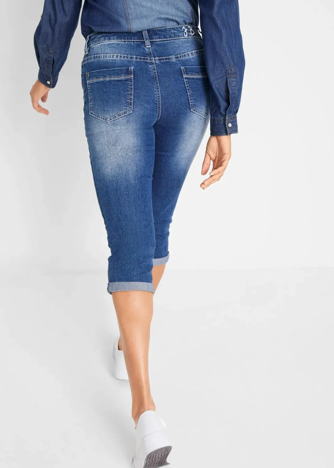 Hot Straight Jeans Mid Waist, cropped Damen Bekleidung·Shirts & Tops|Jeans