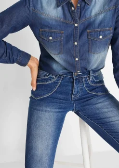 Hot Straight Jeans Mid Waist, cropped Damen Bekleidung·Shirts & Tops|Jeans