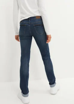 Straight Jeans Mid Waist, Stretch Damen Jeans|Kurzgrößen