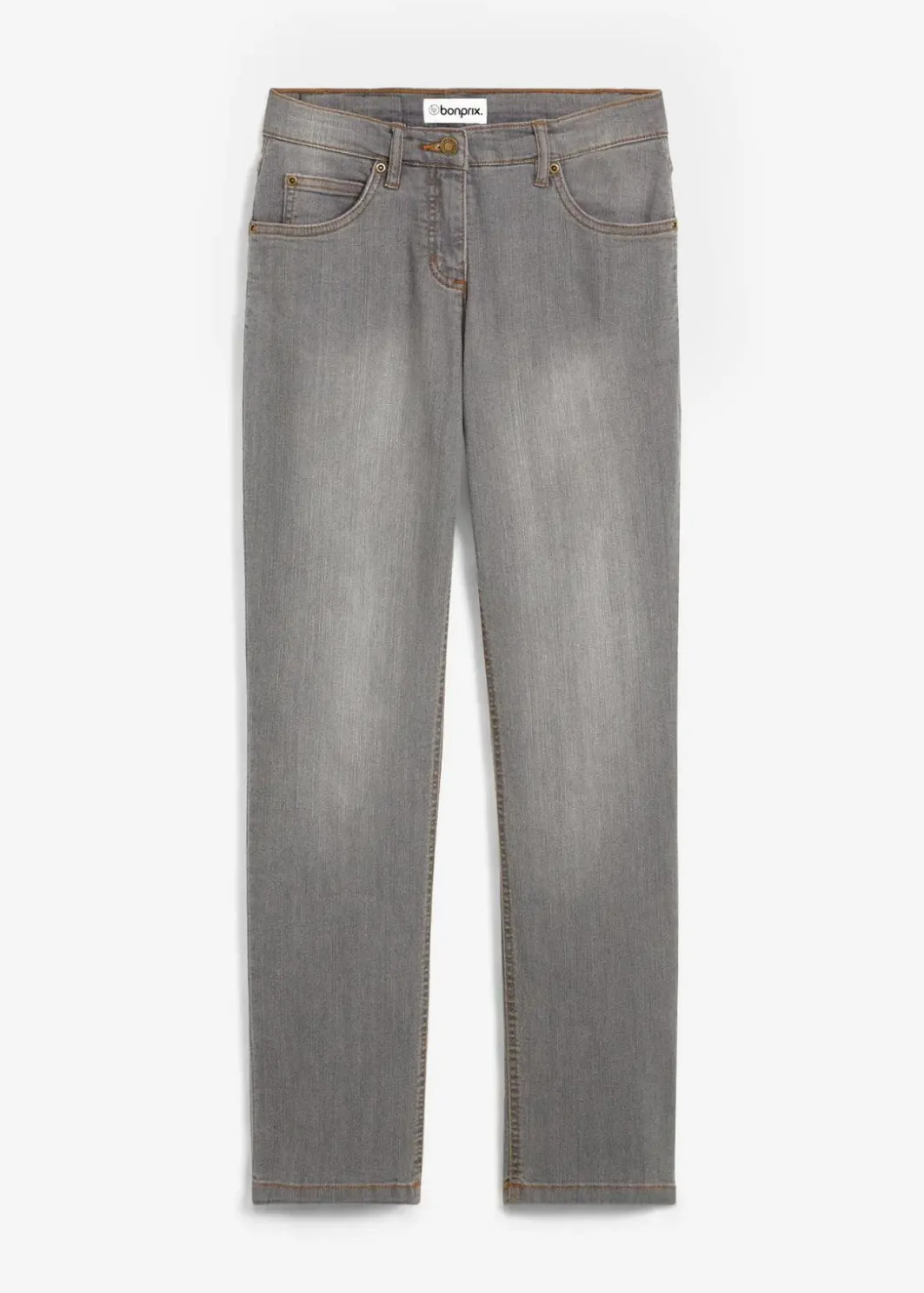 New Straight Jeans Mid Waist, Stretch Damen Jeans|Kurzgrößen