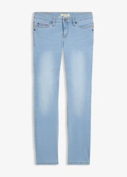 Straight Jeans Mid Waist, Stretch Damen Jeans|Kurzgrößen