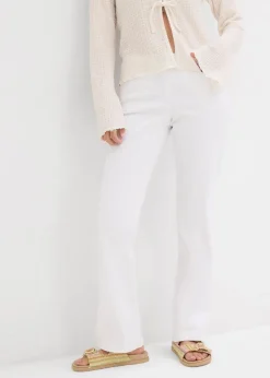New Straight Jeans Mid Waist, Stretch Damen Kurzgrößen|Jeans