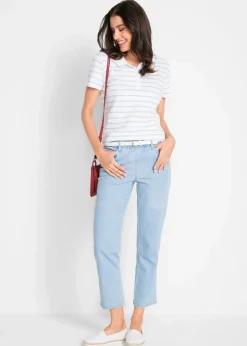 Damen bonprix Jeans|Straight-Jeans (2er Pack)