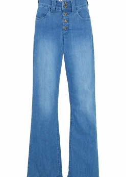 Damen bonprix Bekleidung·Shirts & Tops|Jeans|Straight-Jeans High Waist, Stretch