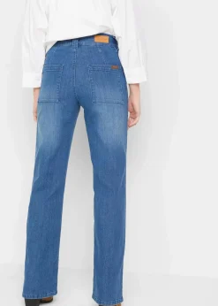 Damen bonprix Bekleidung·Shirts & Tops|Jeans|Straight-Jeans High Waist, Stretch