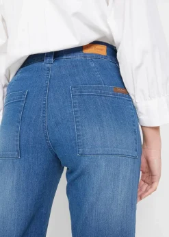 Damen bonprix Bekleidung·Shirts & Tops|Jeans|Straight-Jeans High Waist, Stretch