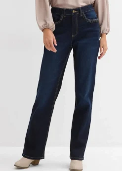 Damen bonprix Bekleidung·Shirts & Tops|Jeans|Straight-Jeans High Waist mit Taschendetails