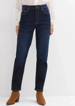 Damen bonprix Bekleidung·Shirts & Tops|Jeans|Straight-Jeans High Waist cropped