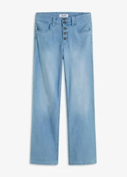 Damen bonprix Jeans|Bekleidung·Shirts & Tops|Straight-Jeans High Waist, Stretch