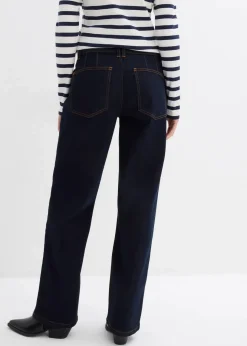 Damen bonprix Jeans|Bekleidung·Shirts & Tops|Straight-Jeans Mid Waist