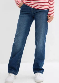 Kinder bonprix Mädchen 9-16 Jahre·Jeans|Straight-Jeans Mid Waist