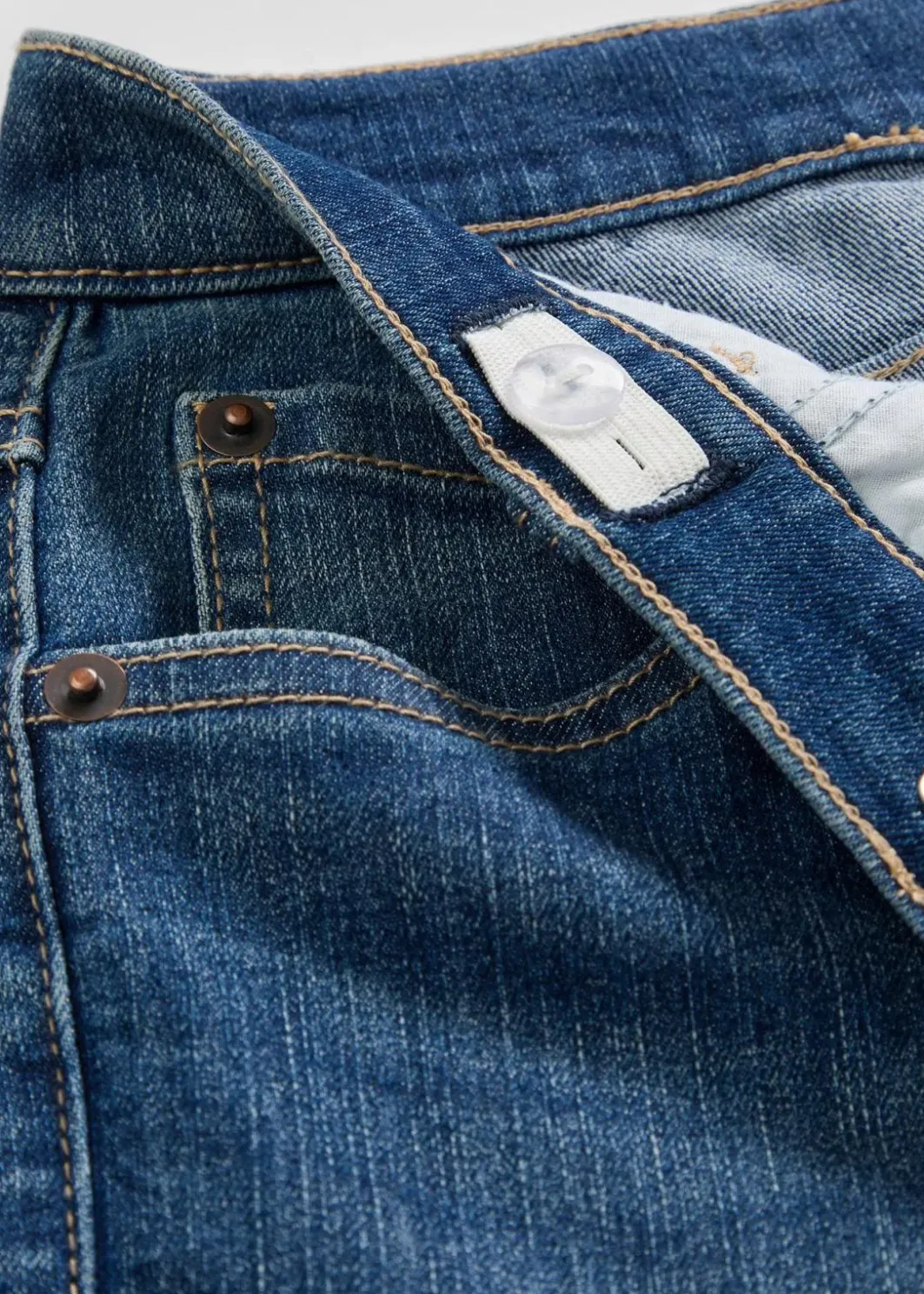 Kinder bonprix Mädchen 9-16 Jahre·Jeans|Straight-Jeans Mid Waist