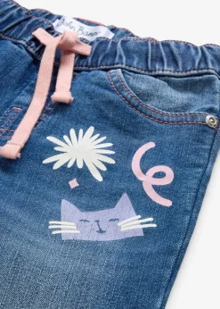 Kinder bonprix Mädchen 2-8 Jahre·Jeans & Hosen|Straight-Jeans Mid Waist