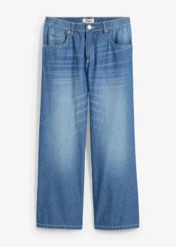 New Straight-Jeans Mid Waist, Bequembund Low Stretch cropped Damen Jeans|Bekleidung·Shirts & Tops