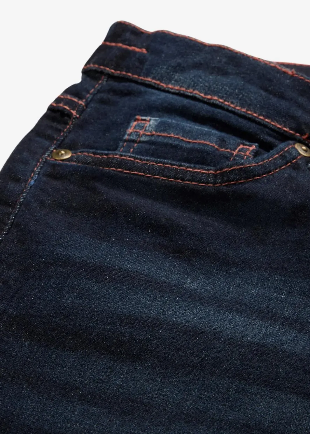 Damen bonprix Jeans|Kurzgrößen|Straight-Jeans Mid Waist, Bequembund