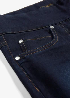 Best Straight-Jeans Mid Waist, Super Stretch mit Bequembund Damen Jeans|Kurzgrößen