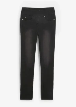 Straight-Jeans Mid Waist, Super Stretch mit Bequembund Damen Jeans|Kurzgrößen