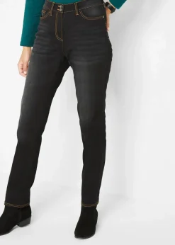 Online Straight-Jeans Mid Waist, Thermo mit Bequembund Damen Jeans|Thermobekleidung