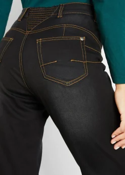 Online Straight-Jeans Mid Waist, Thermo mit Bequembund Damen Jeans|Thermobekleidung