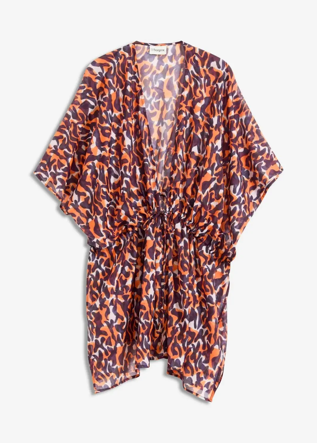 Damen bonprix Strandmode|Bademode·Strandmode|Strandkimono mit Bindedetail