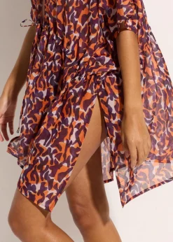 Damen bonprix Strandmode|Bademode·Strandmode|Strandkimono mit Bindedetail