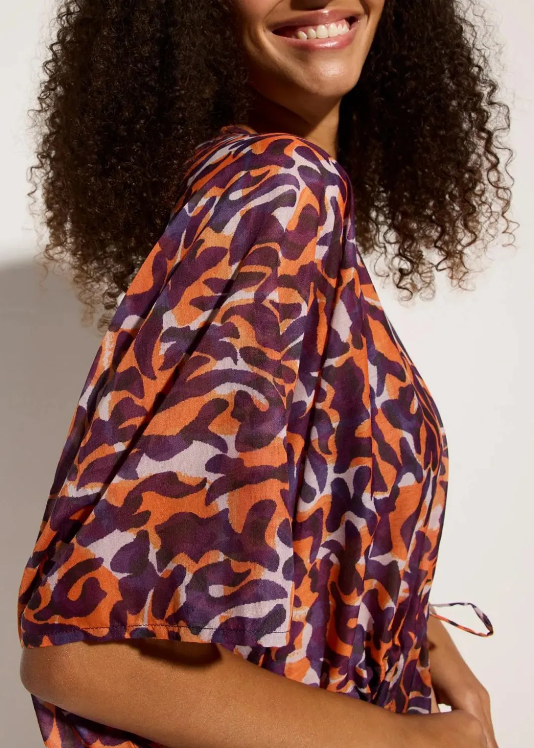 Damen bonprix Strandmode|Bademode·Strandmode|Strandkimono mit Bindedetail