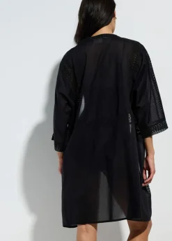 Outlet Strandkimono mit Spitze Damen Strandmode|Bademode·Strandmode