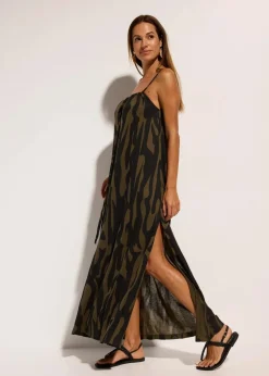 Damen bonprix Strandmode|Bademode·Strandmode|Strandkleid aus fließender Viskose