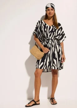 Clearance Strandkleid aus fließender Viskose Damen Strandmode|Bademode·Strandmode