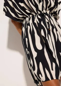 Clearance Strandkleid aus fließender Viskose Damen Strandmode|Bademode·Strandmode