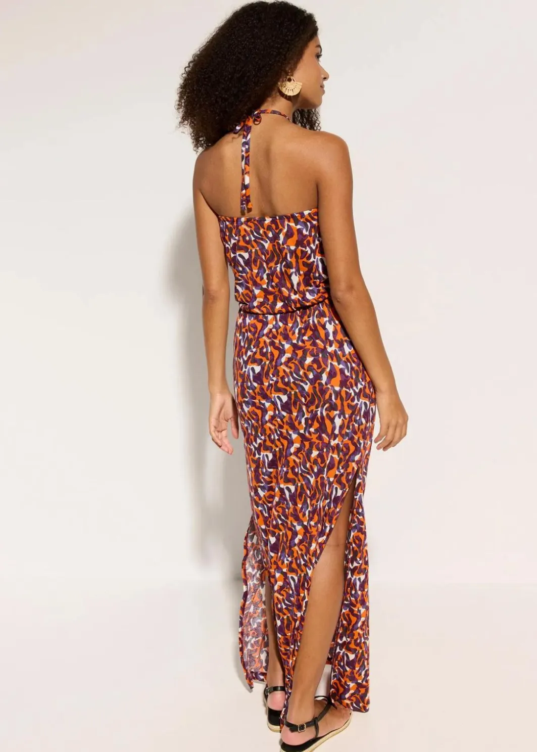 Clearance Strandkleid aus fließender Viskose Damen Strandmode|Bademode·Strandmode