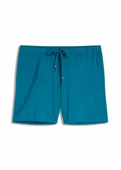 Online Strandshorts aus fließendem Viskose-Mix Damen Hosen|Shorts