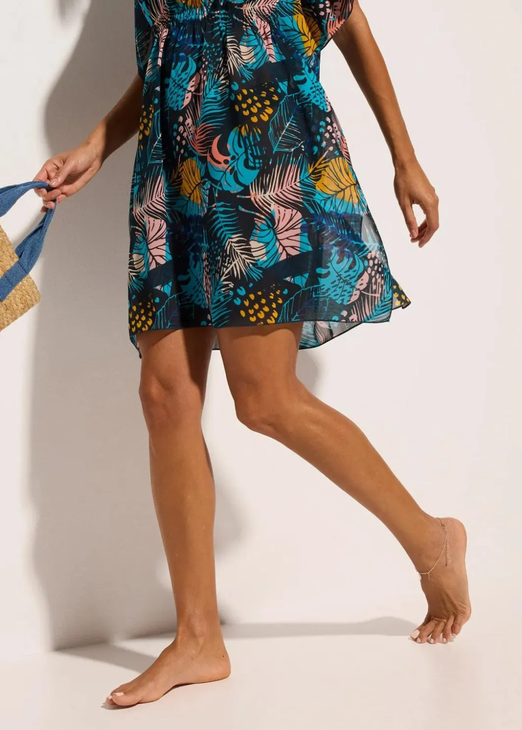 Discount Strandtunika aus leichtem Chiffon Damen Strandmode|Bademode·Strandmode