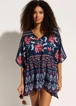 Discount Strandtunika aus leichtem Chiffon Damen Strandmode|Bademode·Strandmode