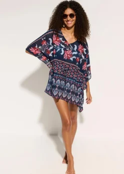 Discount Strandtunika aus leichtem Chiffon Damen Strandmode|Bademode·Strandmode
