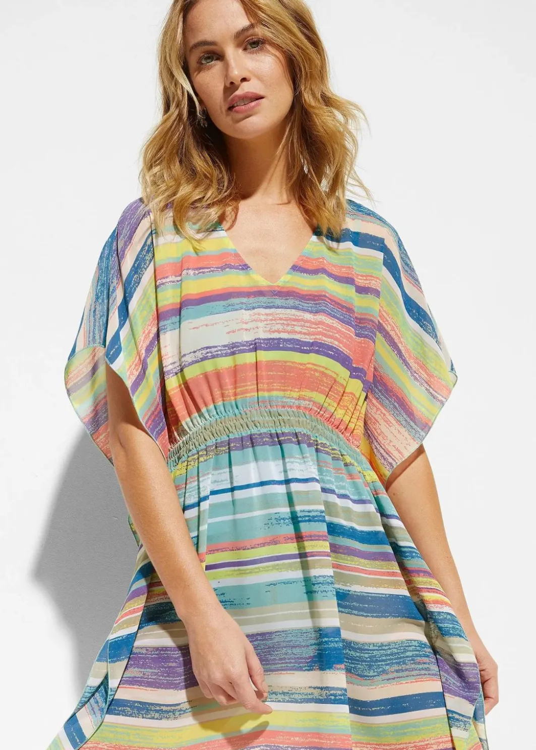 Damen bonprix Strandmode|Bademode·Strandmode|Strandtunika aus leichtem Chiffon