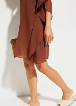 Damen bonprix Nachhaltigere Materialien|Kleider|Strandtunika aus leichtem Chiffon