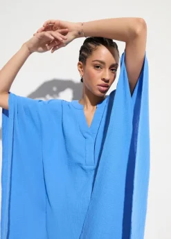 Damen bonprix Kleider|Bekleidung·Pullover & Strickjacken|Strandtunika aus luftigem Musselin