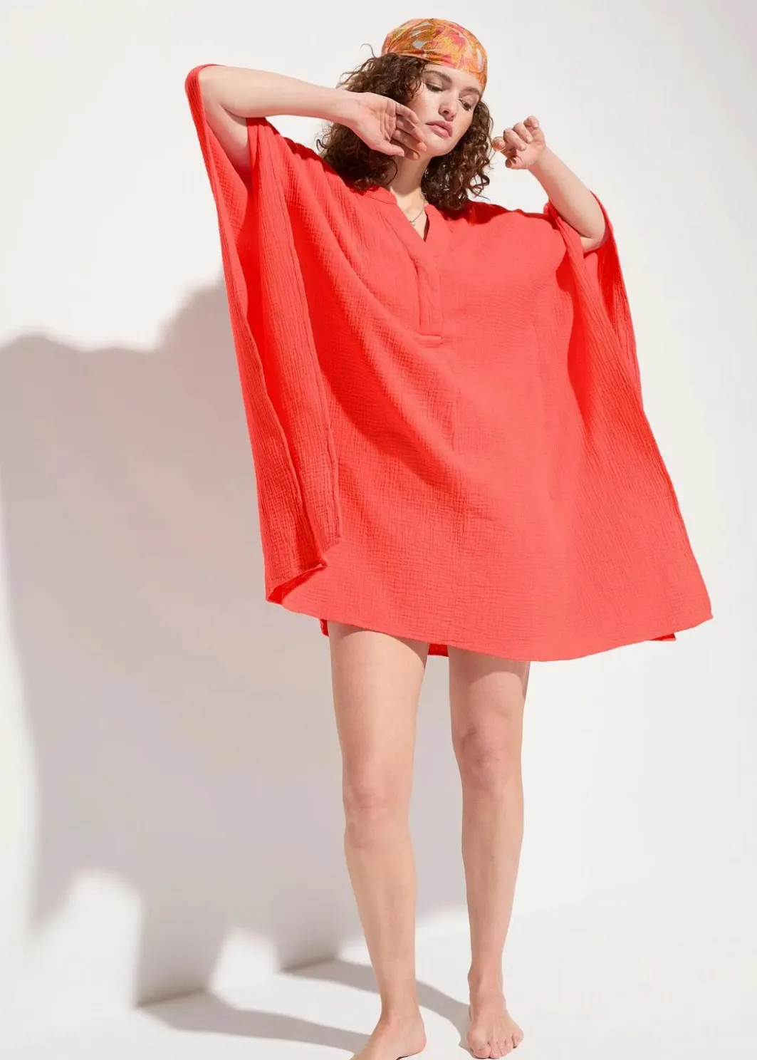 Damen bonprix Strandmode|Bademode·Strandmode|Strandtunika aus luftigem Musselin