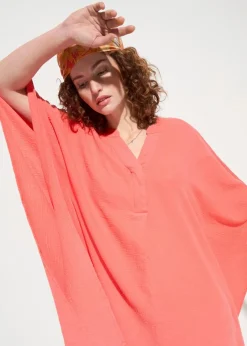 Damen bonprix Strandmode|Bademode·Strandmode|Strandtunika aus luftigem Musselin