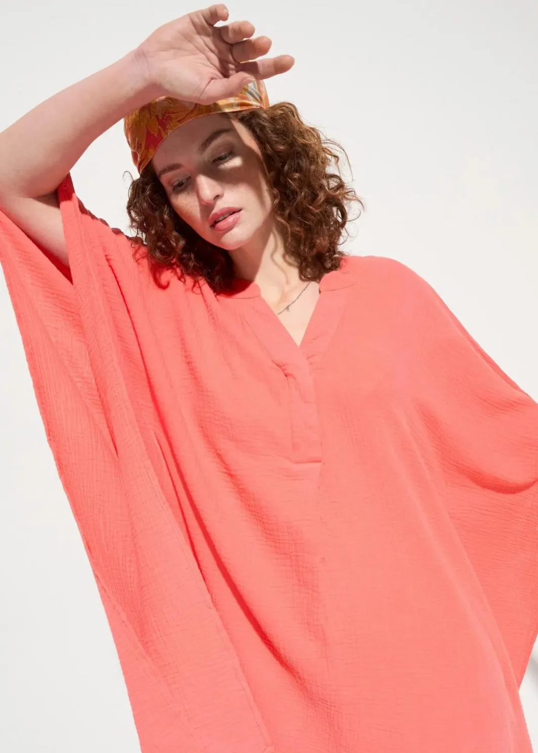 Damen bonprix Strandmode|Bademode·Strandmode|Strandtunika aus luftigem Musselin