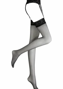 Damen bonprix Wäsche·Socken & Strumpfhosen|Wäsche·Erotikwäsche|Strapsstrümpfe mit Gürtel 20 DEN