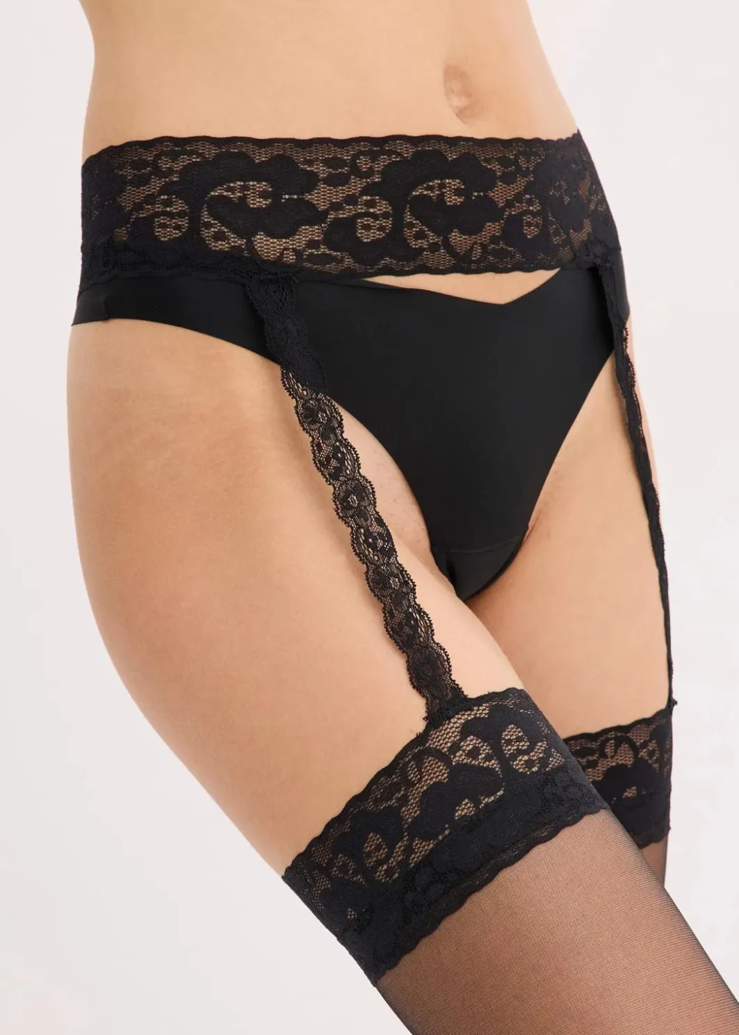 Damen bonprix Wäsche·Socken & Strumpfhosen|Wäsche·Erotikwäsche|Strapsstrümpfe mit Gürtel 20 DEN