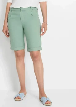 Damen bonprix Hosen|Shorts|Stretch-Bermuda