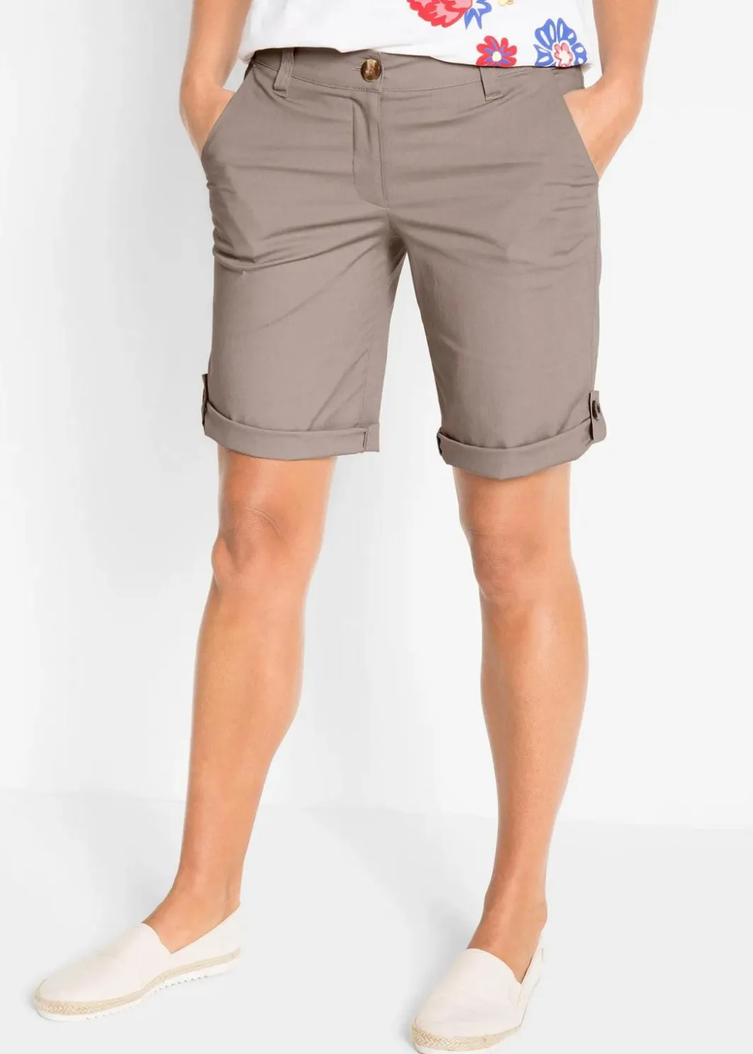 Clearance Stretch-Bermuda Damen Hosen|Shorts