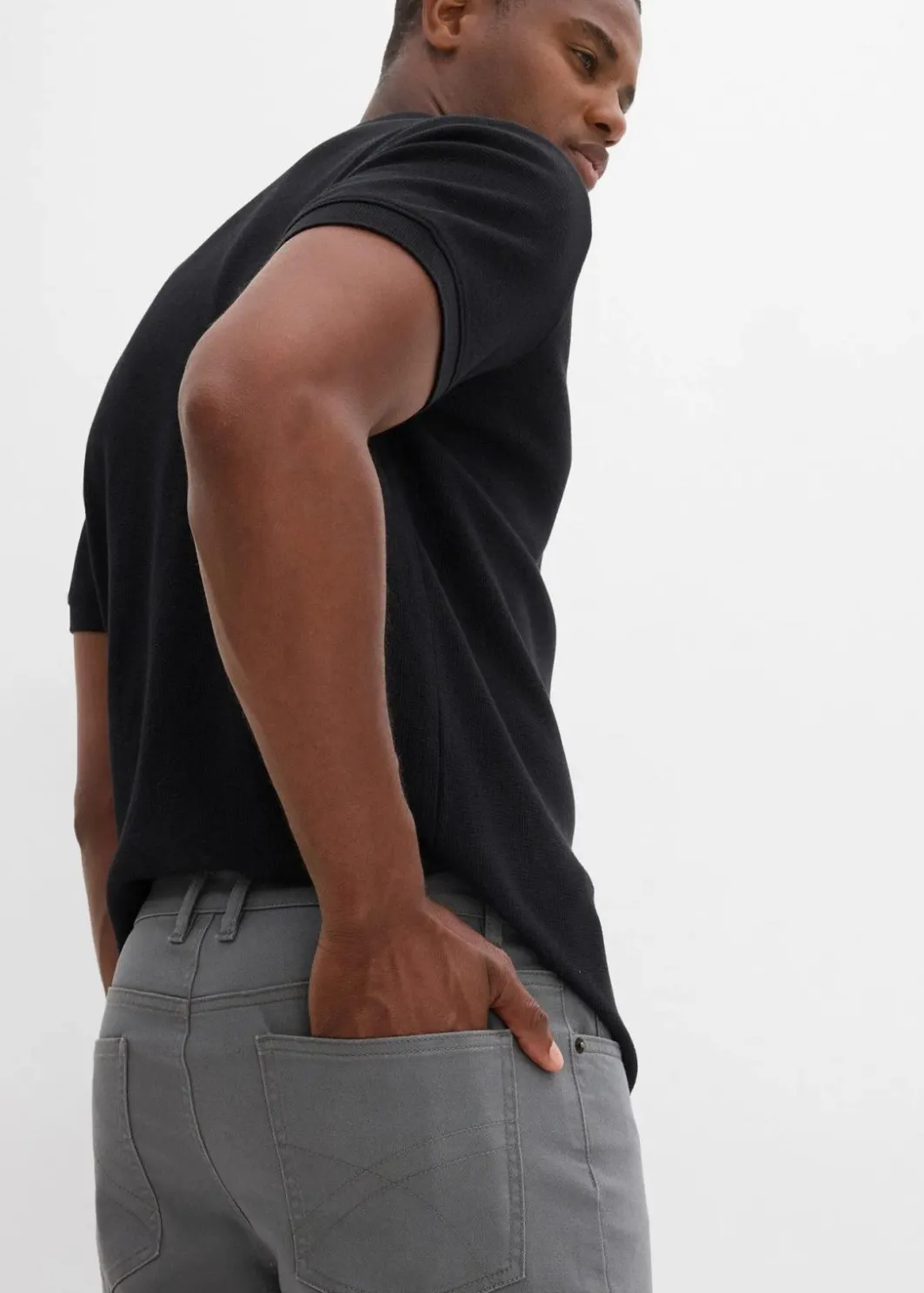 Online Stretch-Bermuda, Classic Fit Herren Hosen|Basics