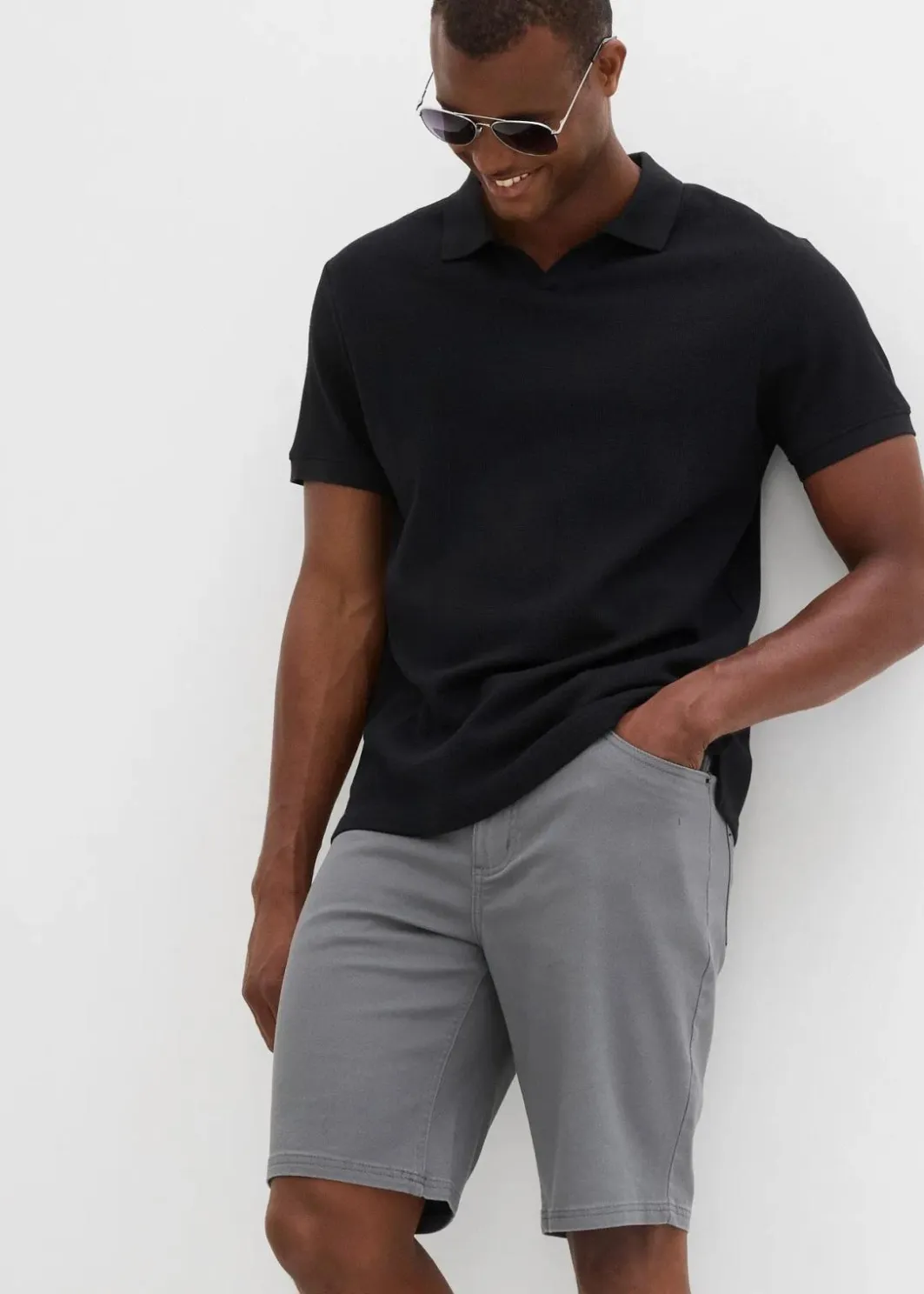 Online Stretch-Bermuda, Classic Fit Herren Hosen|Basics